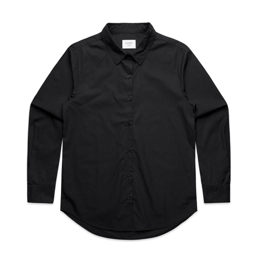 4406 wos poplin shirt black