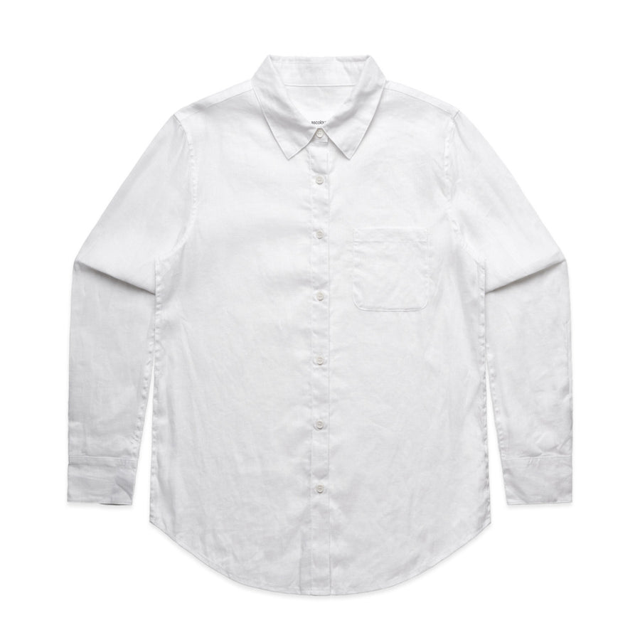 4418 wos linen shirt white