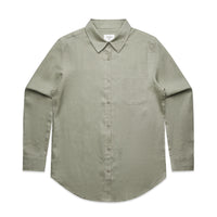 4418 wos linen shirt eucalyptus