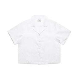 4420 wos linen ss shirt white