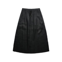 4428 linen skirt black