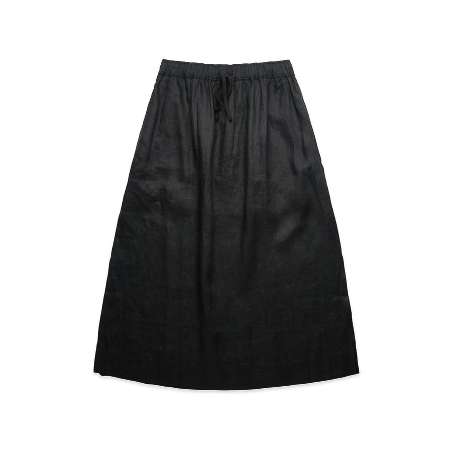 4428 linen skirt black