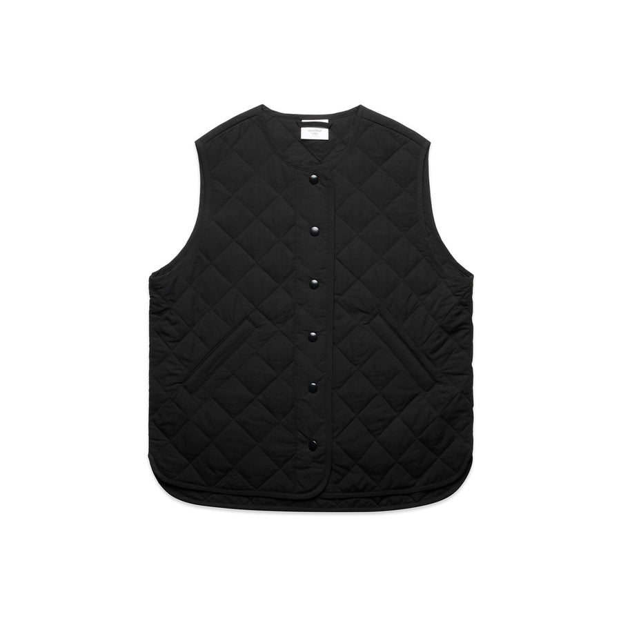4431 wos quilted vest black
