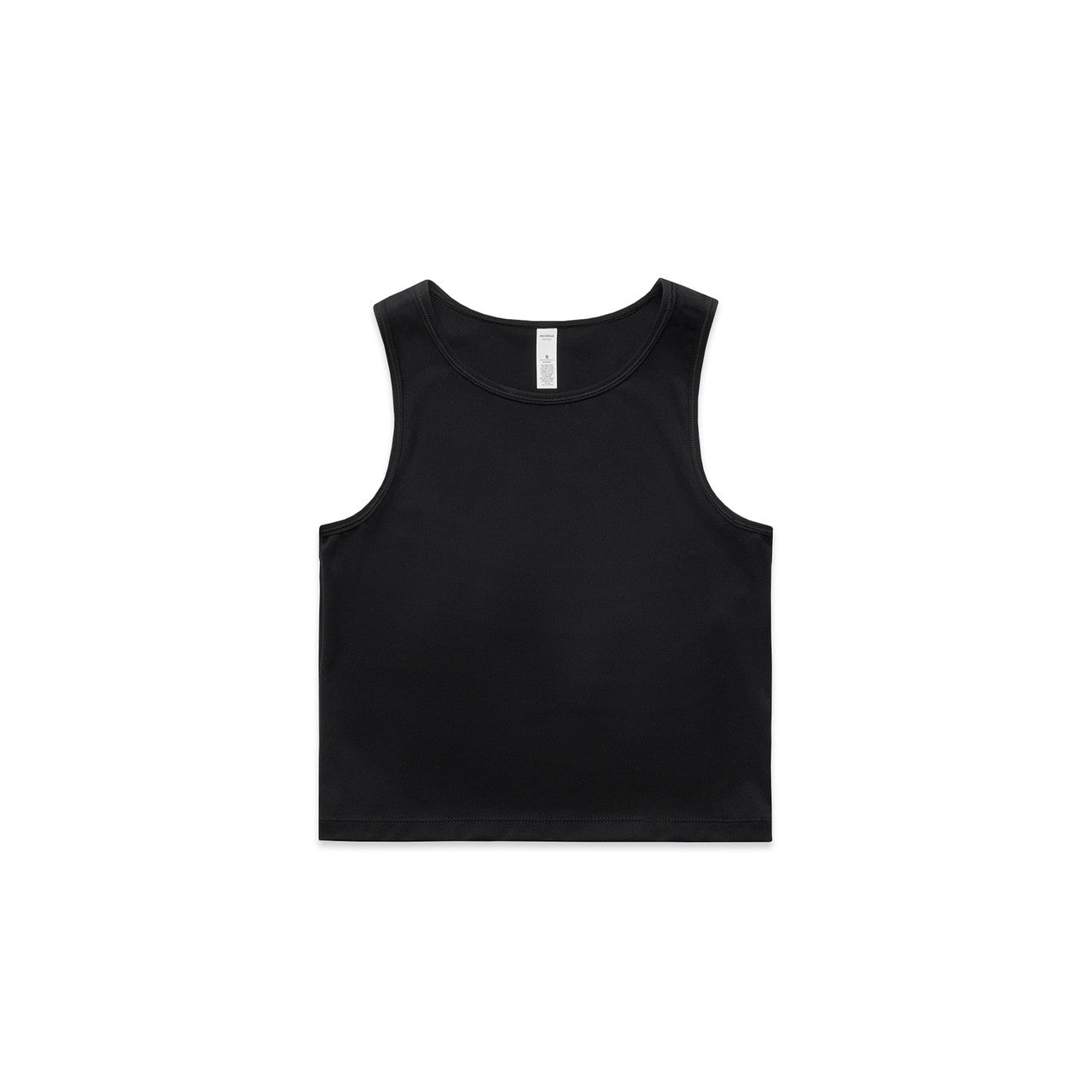 4642 wos active crop tank black