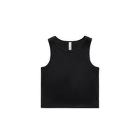 4642 wos active crop tank black