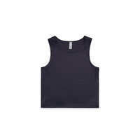 4642 wos active crop tank ink blue