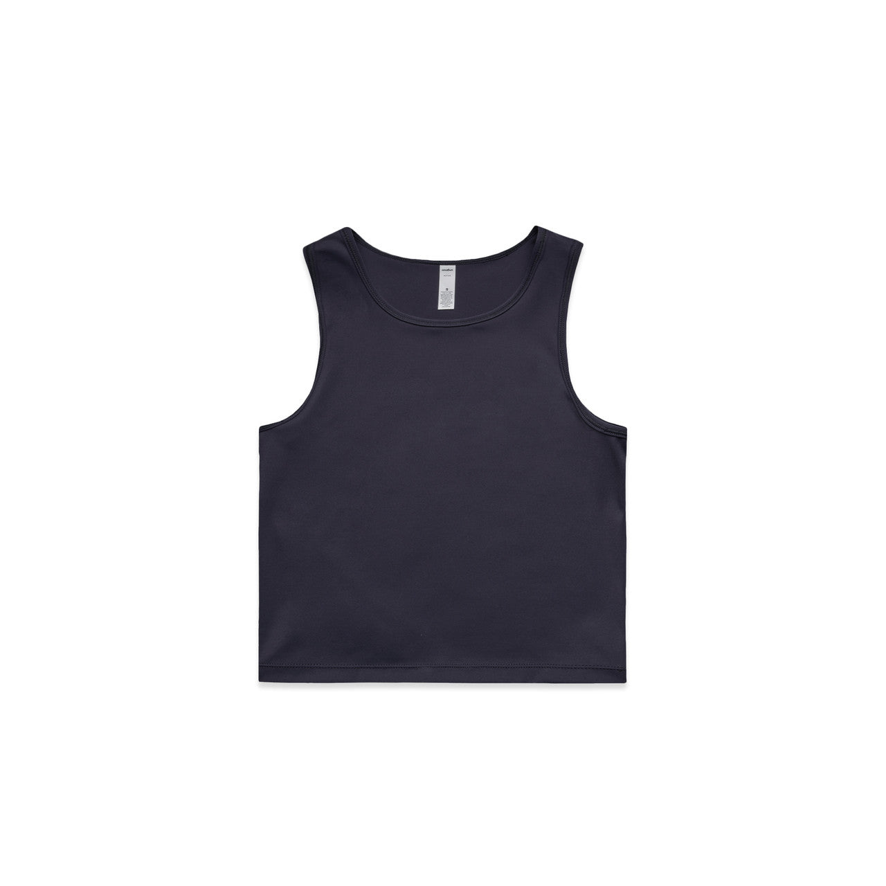4642 wos active crop tank ink blue