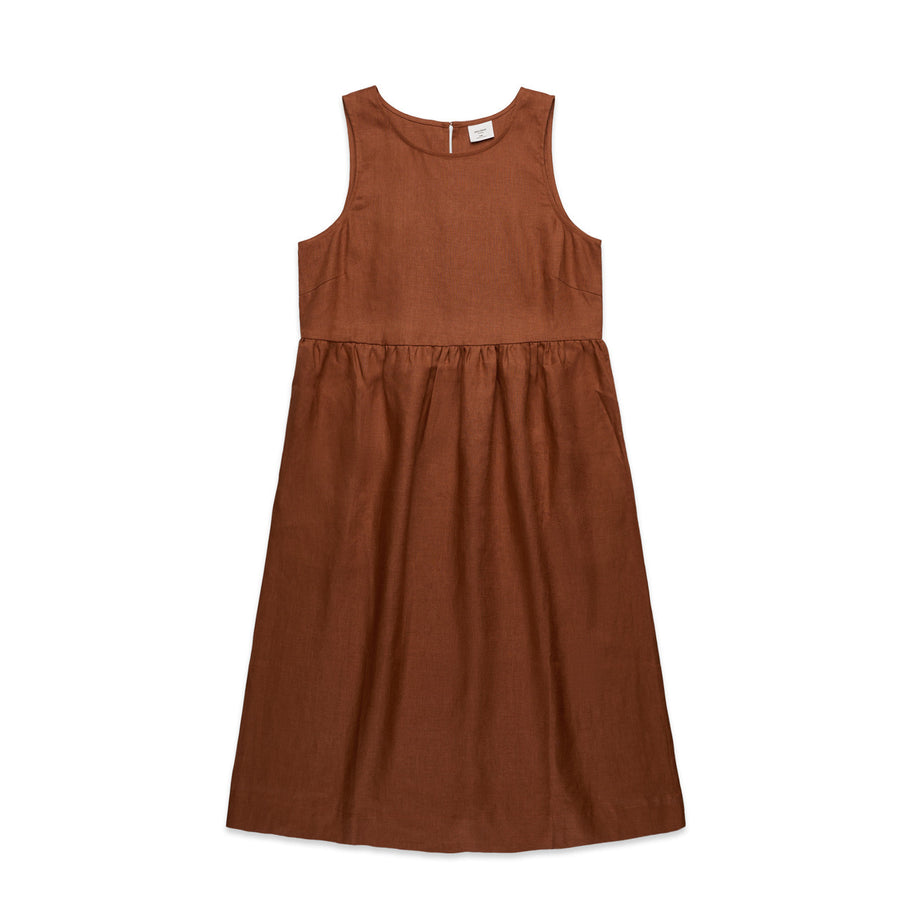 4904 wos linen dress clay