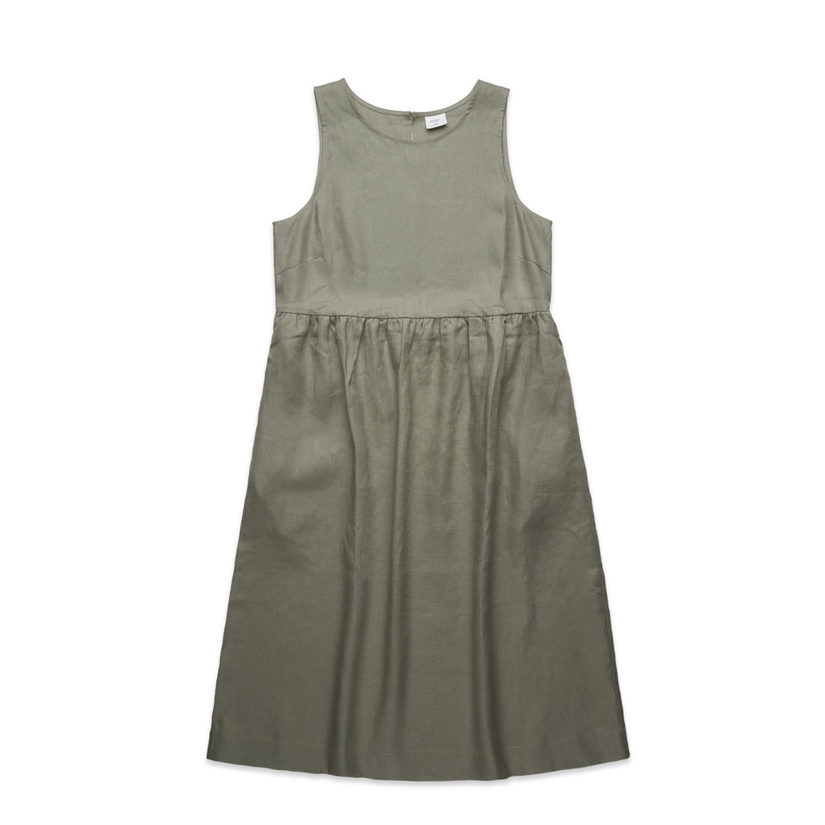 4904 wos linen dress eucalyptus