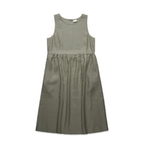 4904 wos linen dress eucalyptus