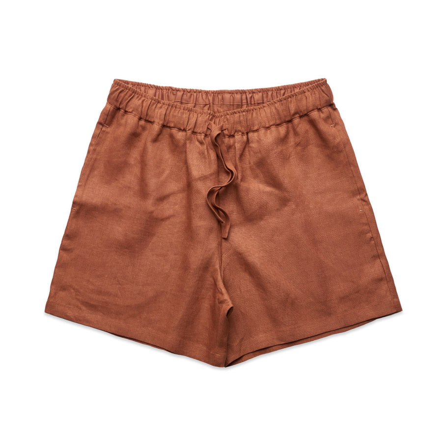 4919 wos linen shorts clay