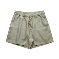 4919 wos linen shorts eucalyptus