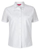 JB's LADIES S/S DOUBLE LAYERED SHIRT WHITE