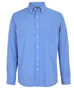 JB's L/S FINE CHAMBRAY SHIRT LT BLUE - S