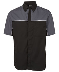 PODIUM MOTO SHIRT BLACK/RED/WHITE-S