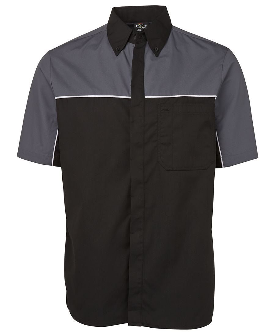 PODIUM MOTO SHIRT BLACK/RED/WHITE-S