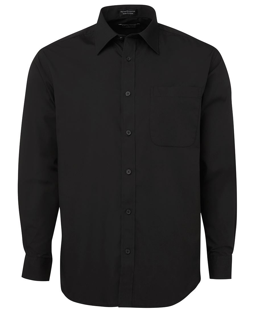 JB's L/S POPLIN SHIRT BLACK - S