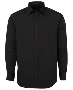 JB's L/S POPLIN SHIRT BLACK - S