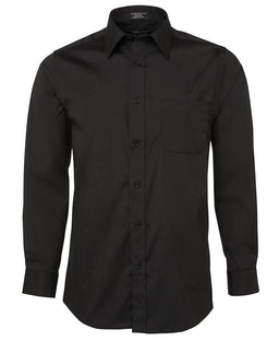 JB's URBAN L/S POPLIN SHIRT BLACK - S