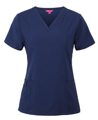 JB's LADIES NU SCRUB TOP INDIGO