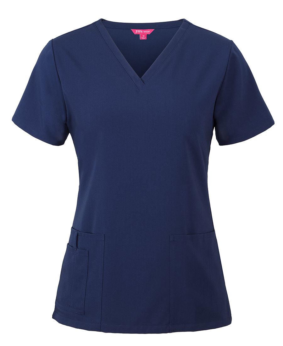 JB's LADIES NU SCRUB TOP INDIGO
