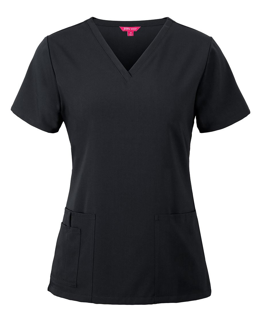 JB's LADIES NU SCRUB TOP INDIGO