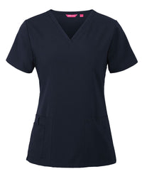 JB's LADIES NU SCRUB TOP INDIGO