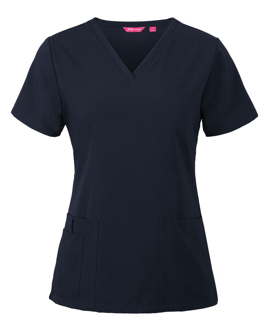 JB's LADIES NU SCRUB TOP INDIGO