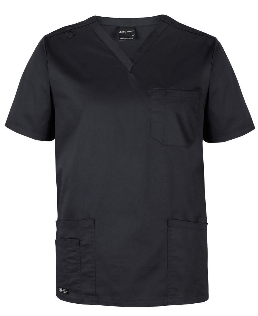 JB's UNISEX PREMIUM SCRUBS TOP BLACK - 3XS