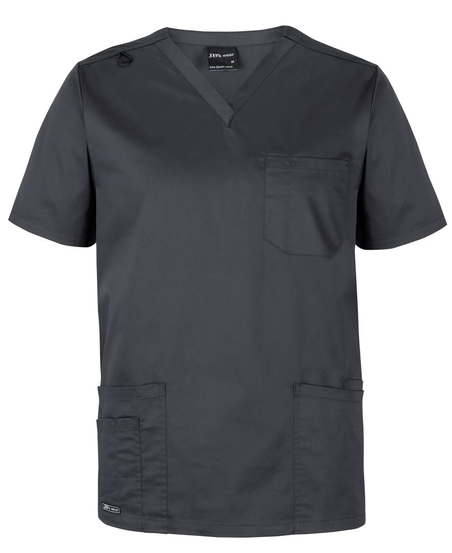JB's UNISEX PREMIUM SCRUBS TOP BLACK - 3XS
