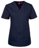 JB's LADIES SCRUBS TOP BLACK