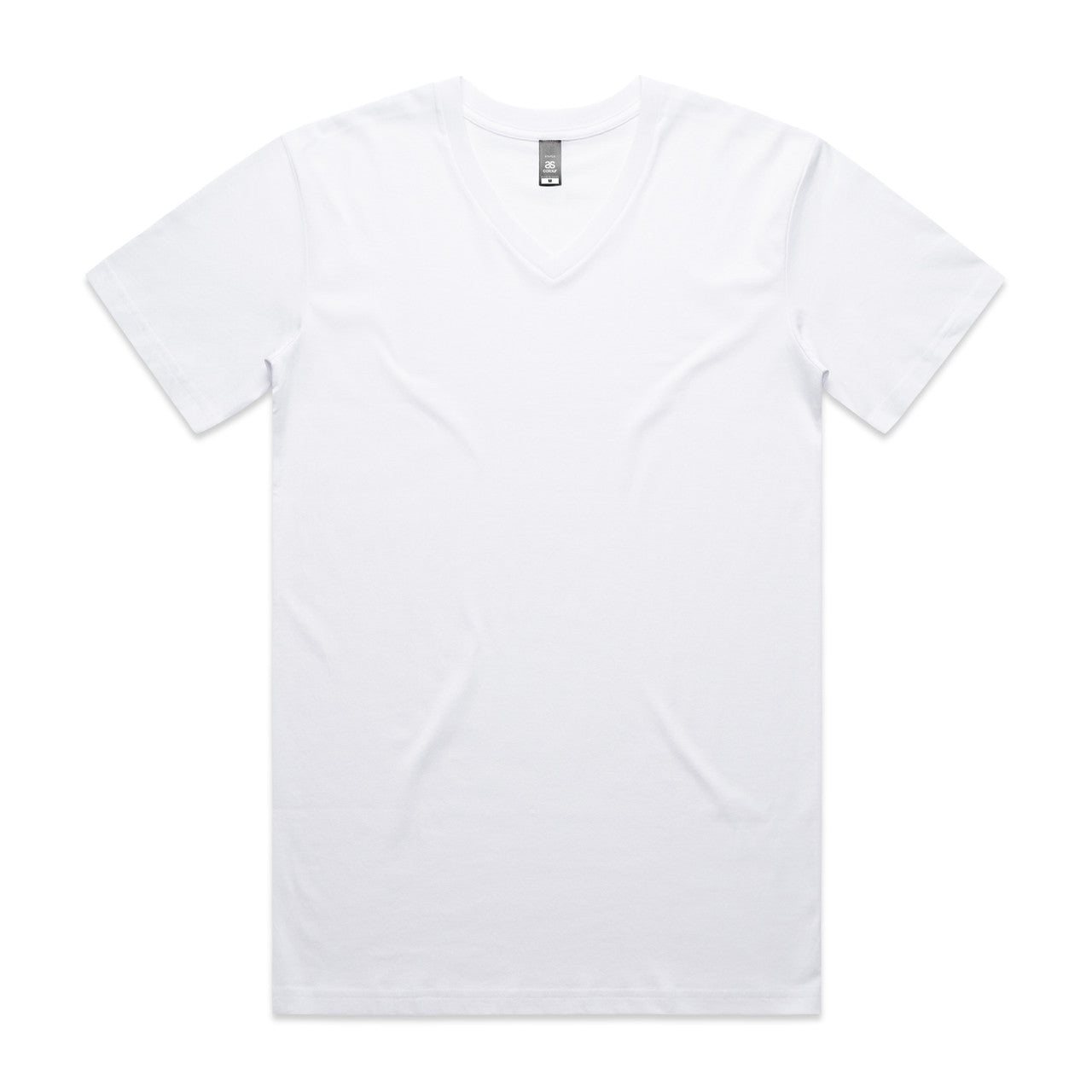 5001v staple v neck white