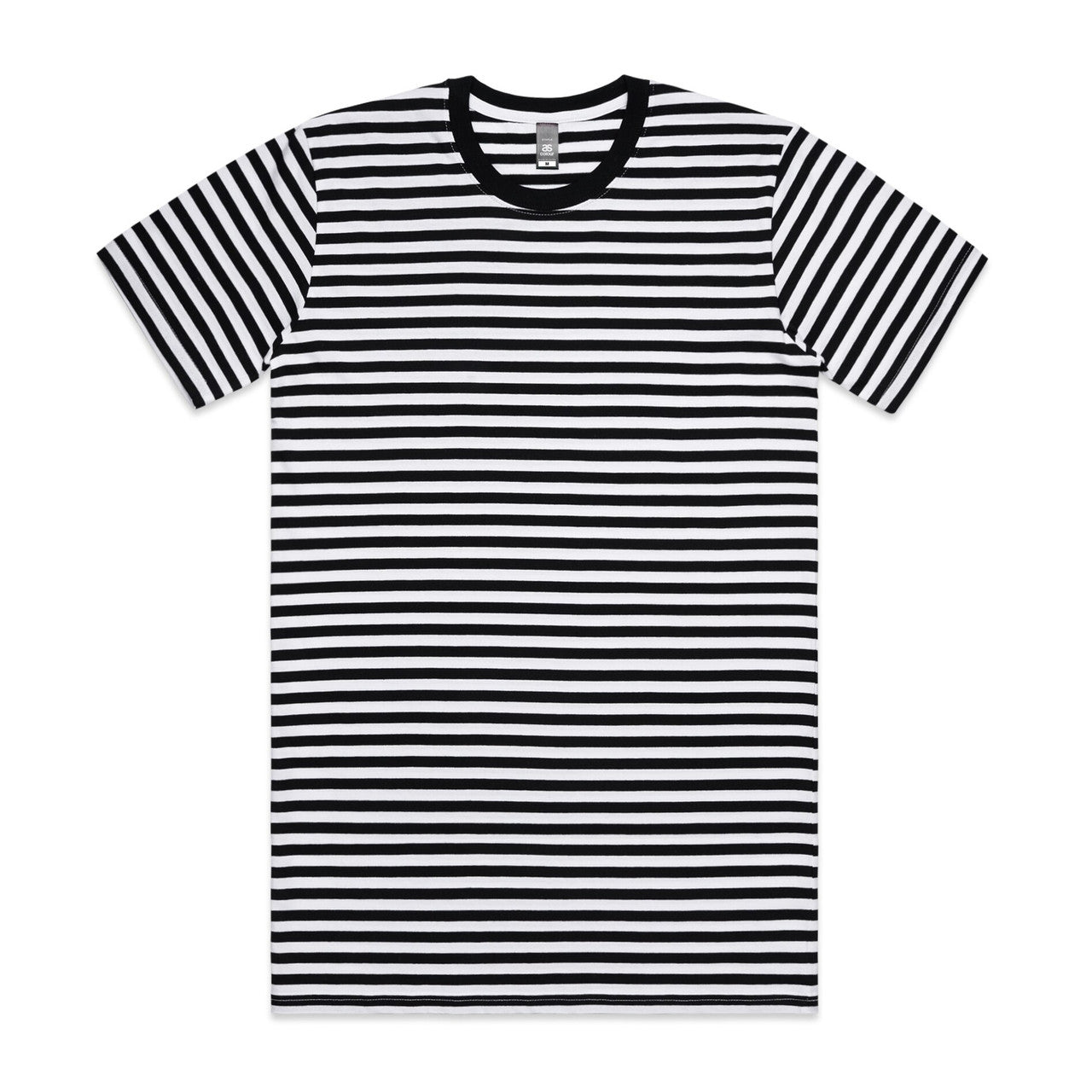 5028 staple stripe tee black/white