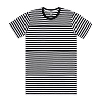 5028 staple stripe tee black/white
