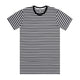 5028 staple stripe tee black/white
