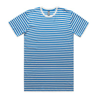 5028 staple stripe tee natural/mid blue
