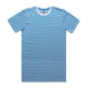 5028 staple stripe tee natural/mid blue