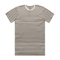 5028 staple stripe tee natural/walnut