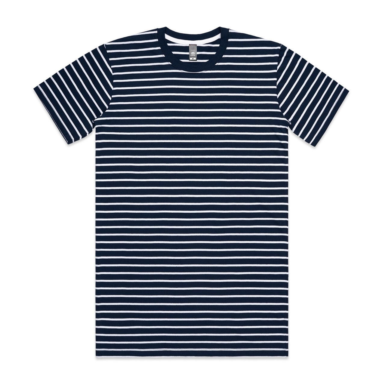 5028 staple stripe tee navy/white