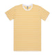5028 staple stripe tee white/yellow