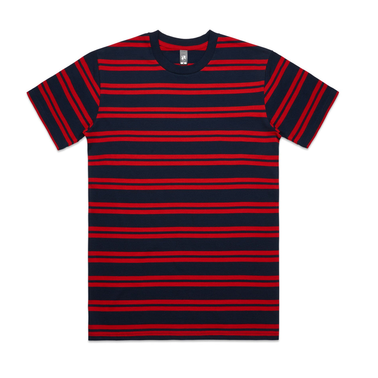 5044 classic stripe tee navy/red