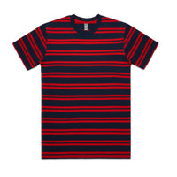 5044 classic stripe tee navy/red