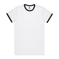 5053 ringer tee white/black