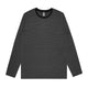 5061 bowery stripe ls tee asphalt marle/black