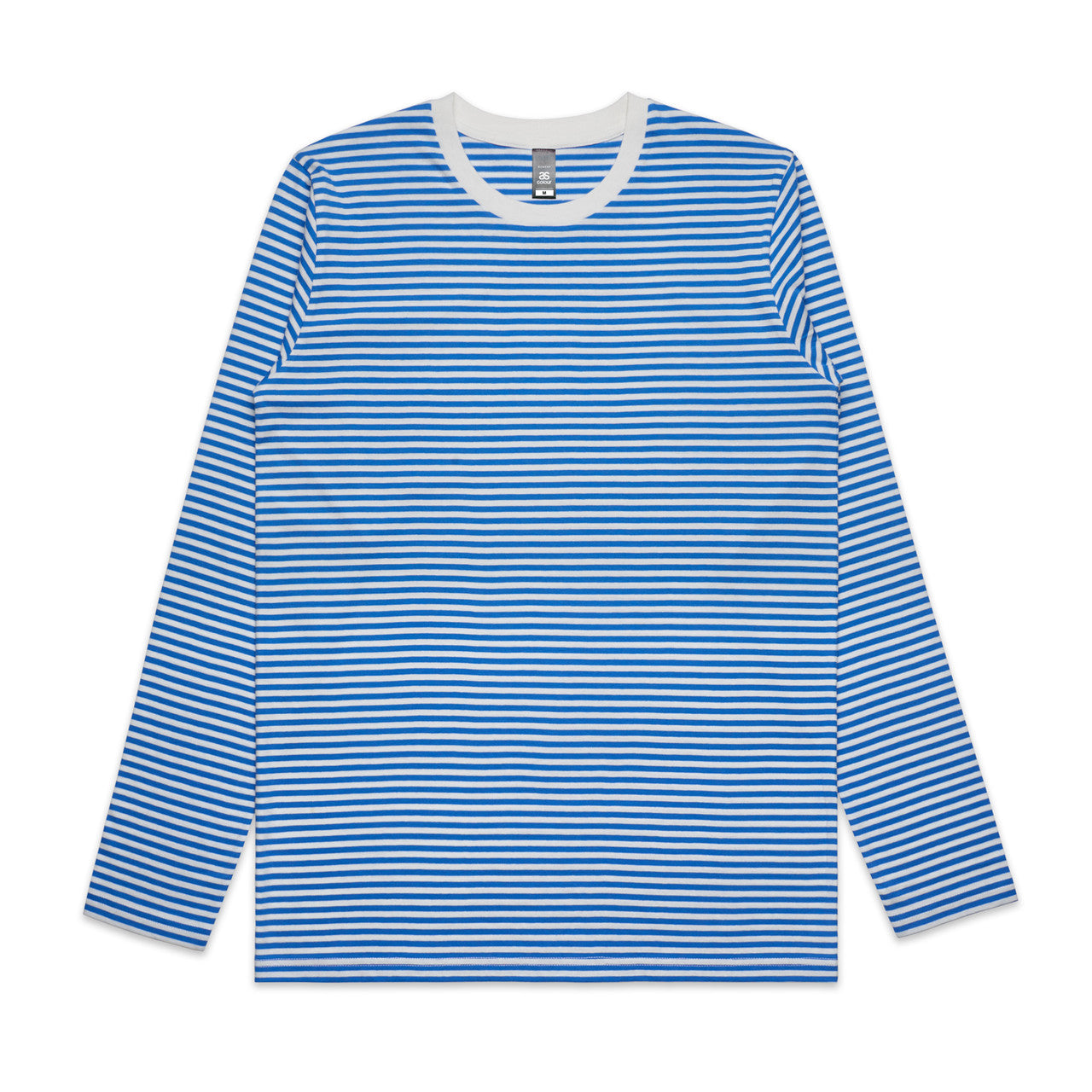5061 bowery stripe ls tee natural/mid blue