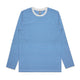 5061 bowery stripe ls tee natural/mid blue