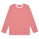 5061 bowery stripe ls tee natural/red