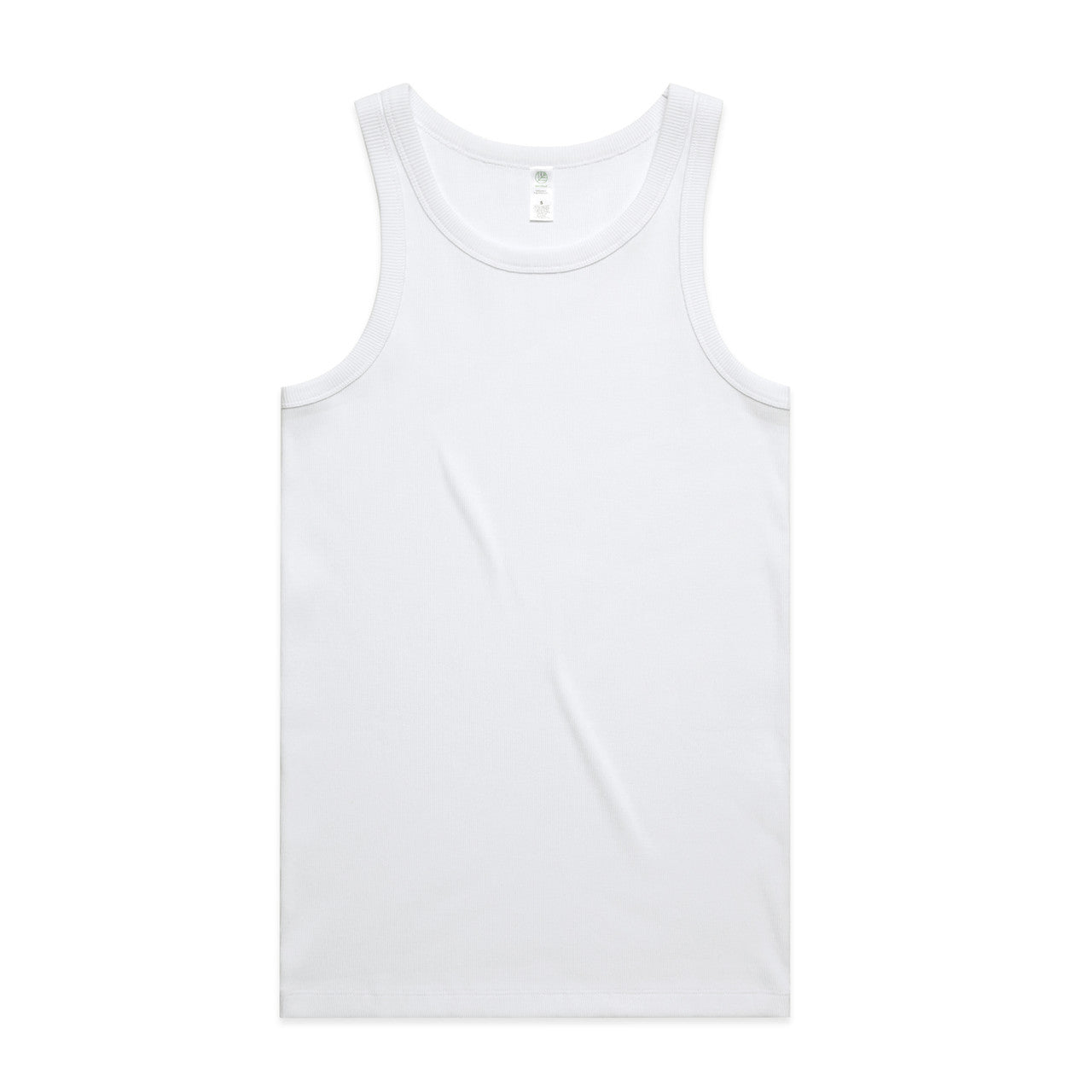 5063g organic rib singlet white