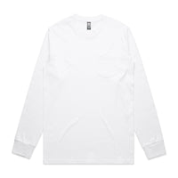 5072 classic pocket ls tee white