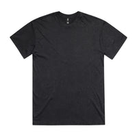5085 stone wash heavy tee black stone